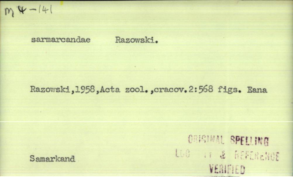 front of card
